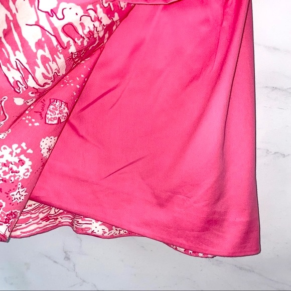 Lilly Pulitzer Crystal Dress Toile Skinny Dippin Peekaboo Size 00 - Picture 3 of 6